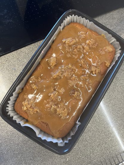 Rich results on Google's SERP when searching for 'toffee. apple cake'