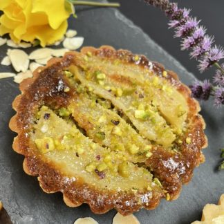 Rich results in Google's SERP when searching for 'Individual Pear & Pistachio Tart'