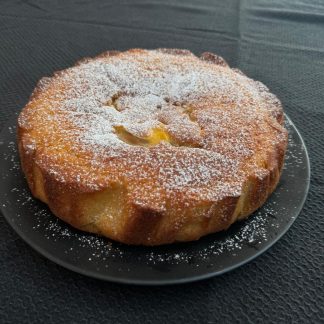 Rich results in Google's SERP when searching for 'rhubarb and custard cake'