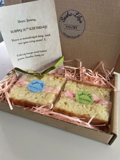 2 Cake Slices and Message Scroll - Image 6