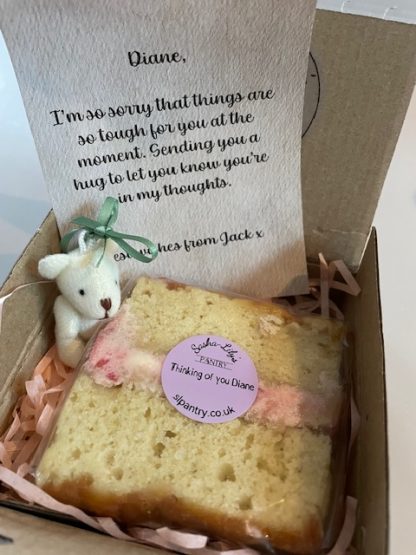 Rich results on Google's SERP when searching for 'mail bakes' 'mail order cake' 'homemade cake' 'postal gift' 'bear hug'