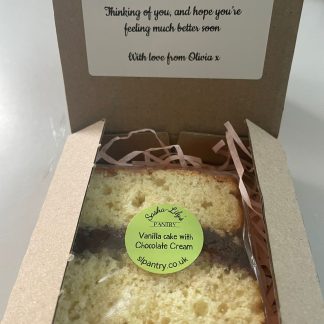 1 Cake Slice and Message Label