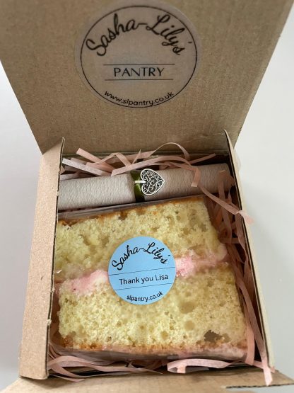 1 Cake Slice and Message Scroll
