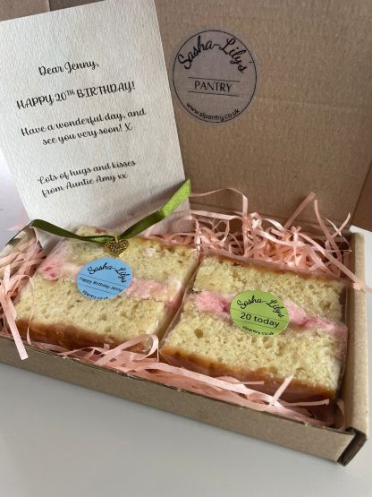 2 Cake Slices and Message Scroll - Image 5